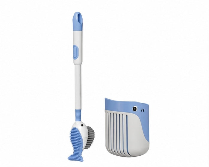 AquaWhale 2-In-1 Silicone Toilet Cleaning Brush